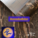 برچسب کابینت و دیوار ، طرح سنگ قهوه ای کد ۸۱۵۲ عرض۶۰