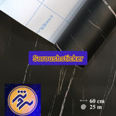 برچسب کابینت و دیوار ، طرح سنگ مشکی مات کد ۸۱۳۳ عرض ۶۰