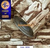 برچسب دیوار ، طرح سنگ چین دارچینی کد ۸۲۵۰ عرض ۶۰